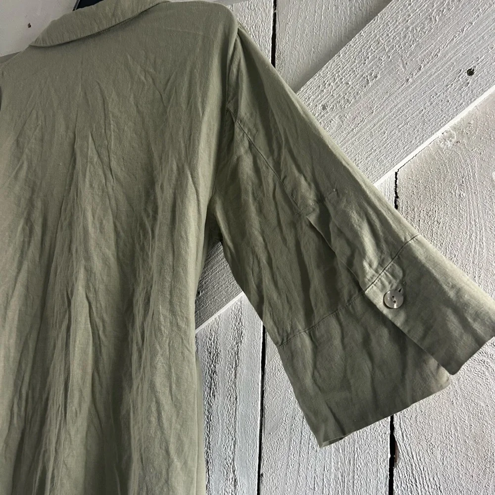 Zara Sage Green Casual Dress - Picture 7 of 8